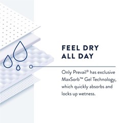 Prevail Belted Shields One Size Light Absorbency Polymer Core