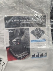 Wedge Car Seat Cushion for Visibility and Sciatica Relief – Ergonomic Design