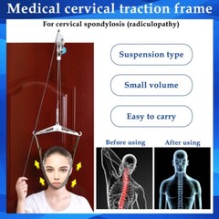Cervical Neck Traction Device Back Stretcher Pain Relief Over The Door Arthritis