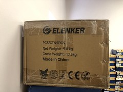 ELENKER Deluxe Steerable Knee Scooter Black Model YF-9003 EK New in Unopened Box