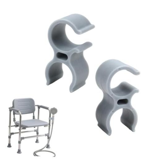 2pcs Shower Head Holder for Shower Chair, Bath Seat Shower Bracket Attachment