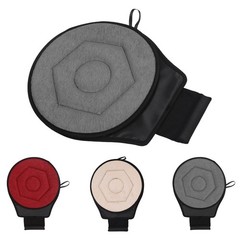 Round Car Cushion 360 Degrees Rotating Geometric Rhombic Shape Portable Rotating