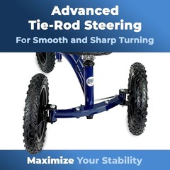 Steerable All Terrain Knee Scooter – Heavy Duty Foldable Knee Walker & Mobili…