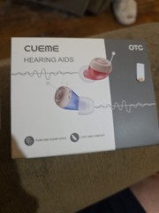Cueme Over The Counter Hearing Aids With Charger Box Model JH-A490 – White