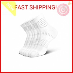 IRAMY Ankle Compression Socks for Women Men Plantar Fasciitis Relief Cushioned A