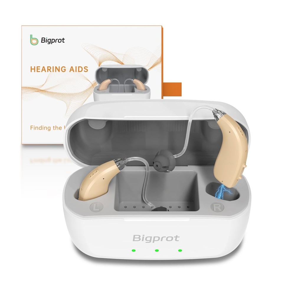 Rechargeable Hearing Aids for Seniors, OTC Hearing Aids with Digital Chips