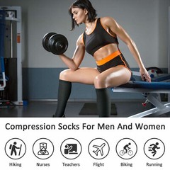 1-10 Pairs Copper Compression Socks 20-30mmHg Graduated Support Mens Womens Lot