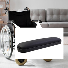 2Pcs Padded Armrests Wheelchair 10.03″ Arm Pads Replacement for Drive Medical Ch
