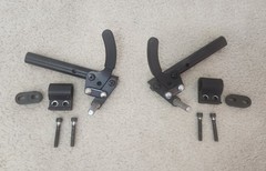 Sunrise Quickie Iris Tilt Wheelchair Brakes Assembly with Mounting Hardware VGC