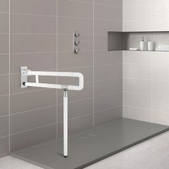 Safety Hand Rail Drop Down Fold Up Disabled Grab For Bath Bathroom Toilet Bar