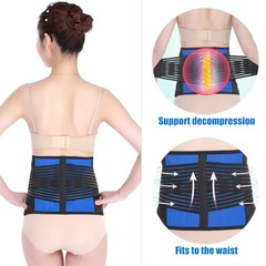Lower Back Support Brace Lumbar Waist Belt Double Pull Breathable Belt Men Women