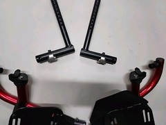 Quickie Iris Tilt-In-Space Manual Wheelchair Footrest With RECEIVERS