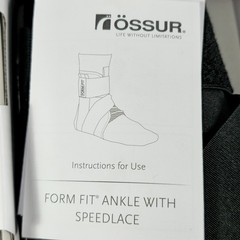 Ossur Formfit Ankle with Speedlace Figure 8 Wrap
