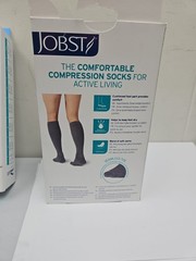 Jobst Acitve Wear Sock Black 15-20 mmHg LG