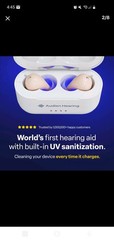 Audien Hearing ATOM PRO 2 Wireless Rechargeable OTC Hearing Aids New Open Box