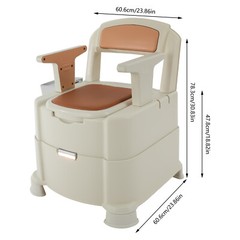 For The Elderly and The Sick TPE Home Portable Toilet with Sensor Night Light