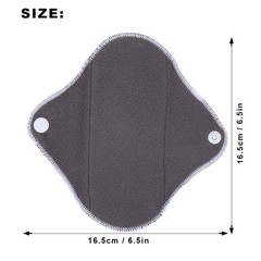 Menstrual Pad Reusable Waterproof Bamboo Charcoal Fiber Cloth Washable Women