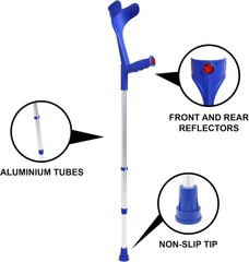 Luxury Adjustable Forearm Crutches for Adults – Lightweight & Durable, Pack of 2