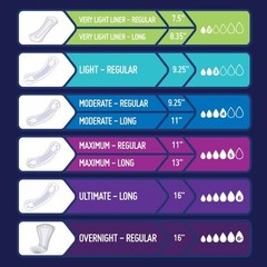 Prevail Daily Pad 9.25in Moderate Absorbency Polymer Core