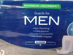 Men’s Maximum Absorbency Incontinence Guards 52 Ct