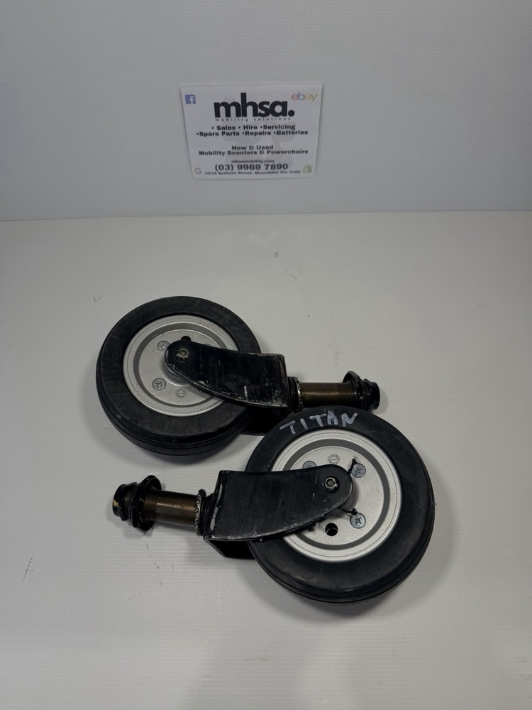 Drive Medical- Titan Mobility Powerchair Solid Castor Wheels (Pair)
