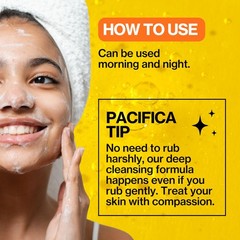Pacifica Glow Baby Brightening Facial Cleanser 5oz Vitamin C & Glycolic Acid