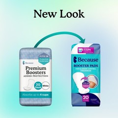 Because Incontinence Booster Pads for Men and Women, Adds Extra Absorbency to Ad