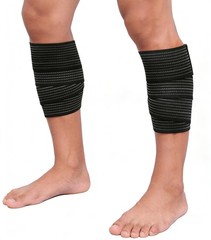 Calf Compression Sleeve Elastic Bandage Wrap, 2 Pack Leg Compression Shin Spl…