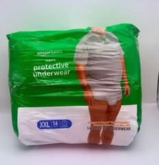 Amazon Basics Men’s XXL Protective Underwear 14ct 64–80″ Waist – New Sealed