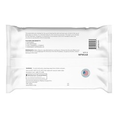 Hypoallergenic Cleansing Wipes, Unscented, 48 Count Packs for Sensitive Skin