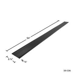 Black Ice 2 Pack 7′ 10″ Snowmobile Trailer Ski Guides for Friction-Free Loading