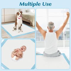 50 Count 36” x 36” Super Absorbency Disposable Underpads, Leakproof Quick Dry…