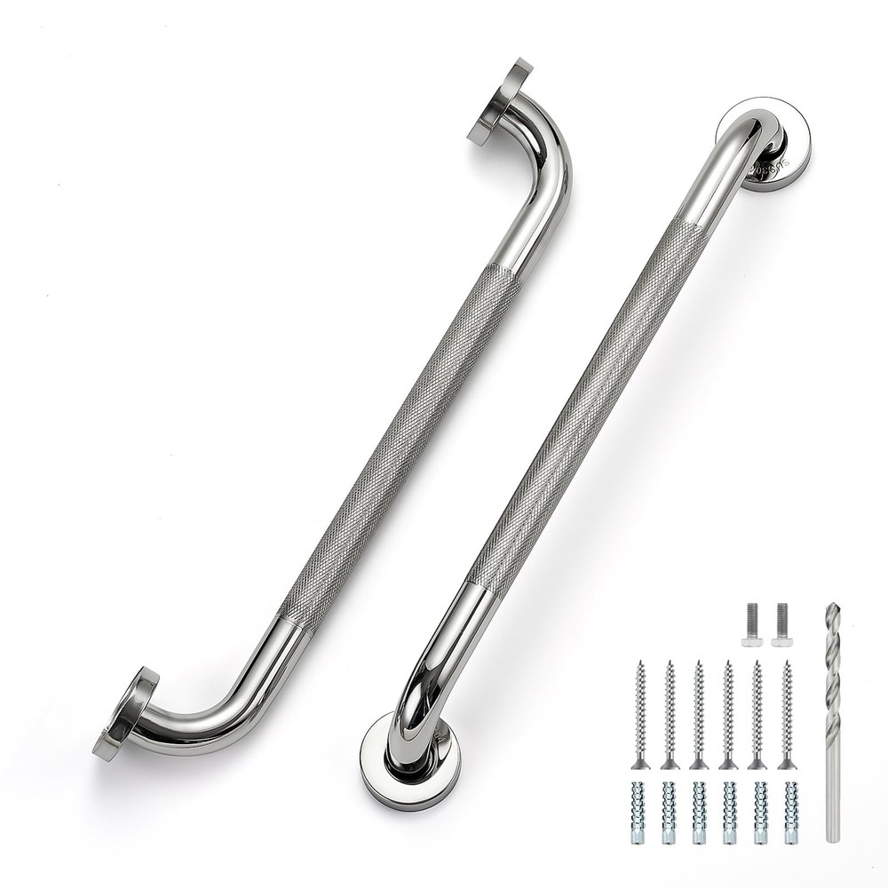18 Inch Grab Bars for Shower, Stainless Steel Safety Handicap Grab Bars for Bath