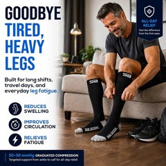 SB SOX Compression Socks for Men & Women (20-30mmHg) – Best Compression Socks…