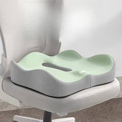 Memory Foam Seat Cushion w/Lumbar Support Pillow for Back & Sciatica Pain Relief