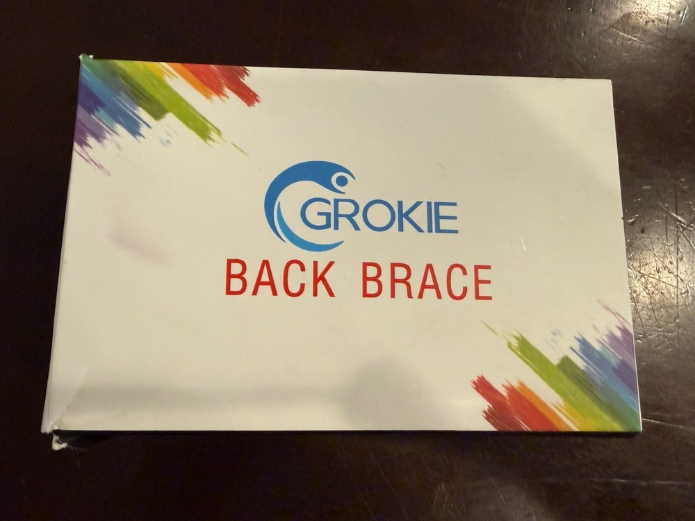 GROKIE Posture Corrector Adjustable Back Clavicle & Shoulder Support, Medium