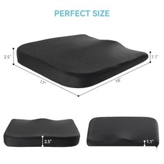 Car Seat Cushion for Driving, Office Chair Cushions with Removable Cover, Non