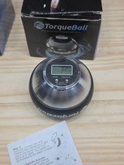 2 TorqueBall Self-Starting Gyroscope Ball Silver Black Pain Relief Hand Strength