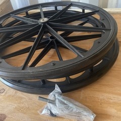 one pairWheelchair Wheel Replacement Parts 24 Inch, Wheelchair Wheel Replacement