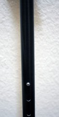 Black/Dark Gray Carbon Fiber Cane Mobility Aid Walking Stick, Adjustable, Strong