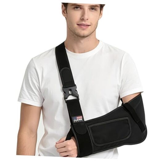 Arm Sling Shoulder Immobilizer, Shoulder Sling for Torn Rotator Left Black