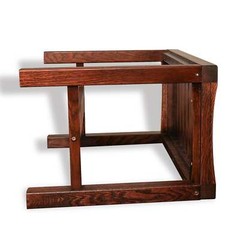 CONSDAN Shower Bench, Extra Large Capacity, USA Solid Oak, Waterproof Finish