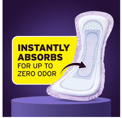 Poise Overnight Incontinence & Postpartum Pads for Bladder Leaks, 72 Count