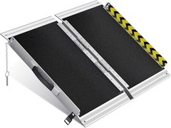 2/3/4/5/6/7/8/10 FT Aluminum Folding Wheelchair Scooter Mobility Ramp Portable
