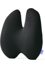 C CUSHION LAB Extra Dense Lumbar Back Pillow Ergonomic Memory Foam Black Open Bx