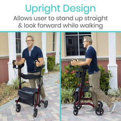 Vive Lightweight Upright Walker. Mobility Aids Upwalker Low Cost! W/✅Warranty