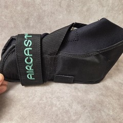Aircast Ankle Support Brace Left Foot Black Adjustable Compression Strap Wrap