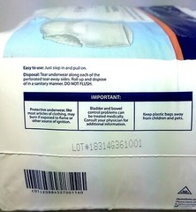 Covidien Sure Care Plus Incontinence Underwear Adults Small Medium 20 Pull Ons
