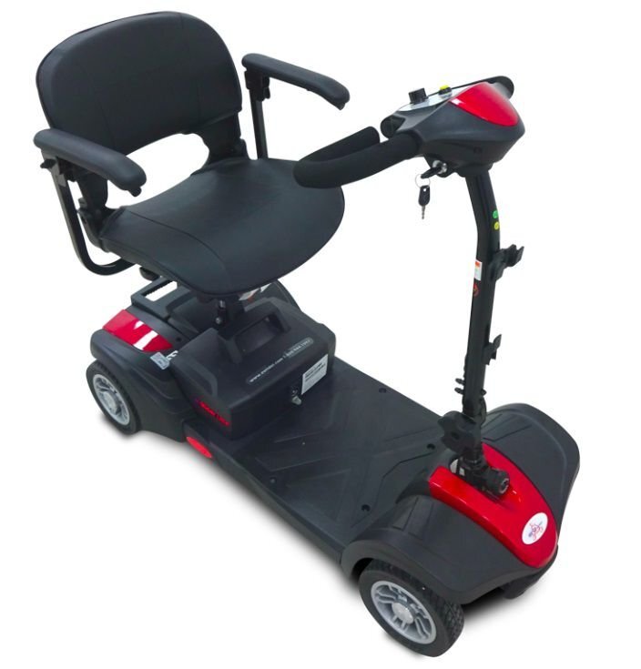 EV Rider MiniRider Lite 4-Wheel Mobility Scooter with Basket, 12Ah Battery,…