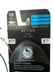 Sole Orthotic insoles arch support. Size 10 Women’s or Size 8 men’s